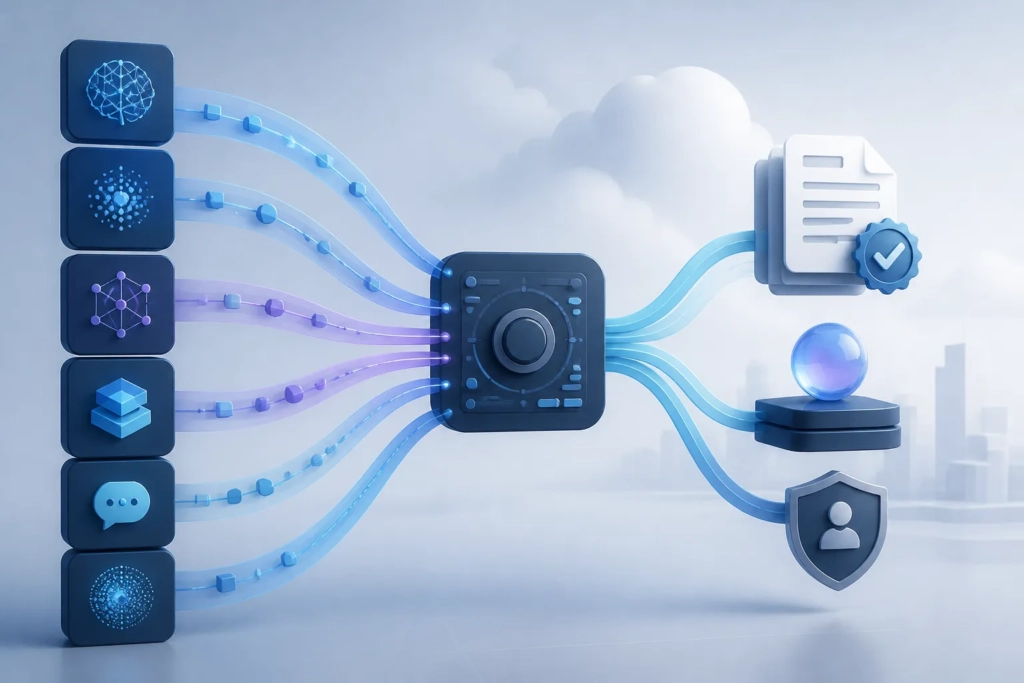 Flussi di servizi AI diversi convergono verso una gestione e fatturazione unica nel cloud.